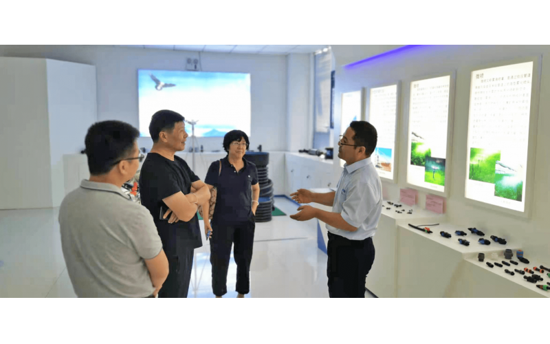 A delegation led by Zhang Xu, Executive Vice President of the China Association for Agricultural Water-saving and Rural Water Supply Technology, visited our company for investigation.